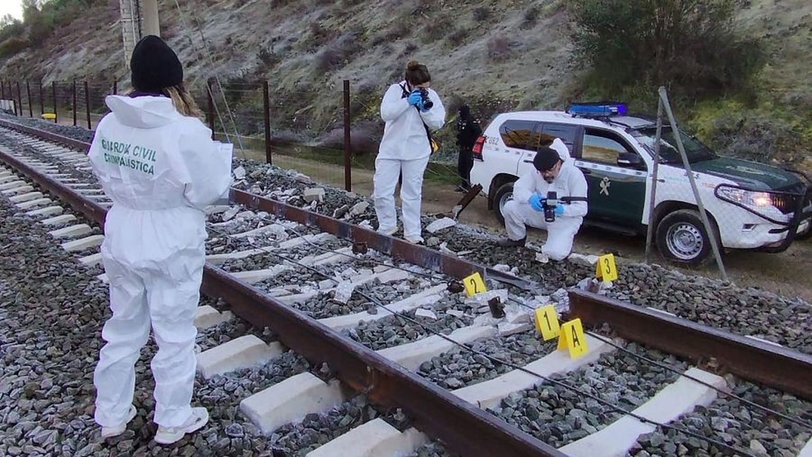 Así han quedado los trenes siniestrados en Adamuz