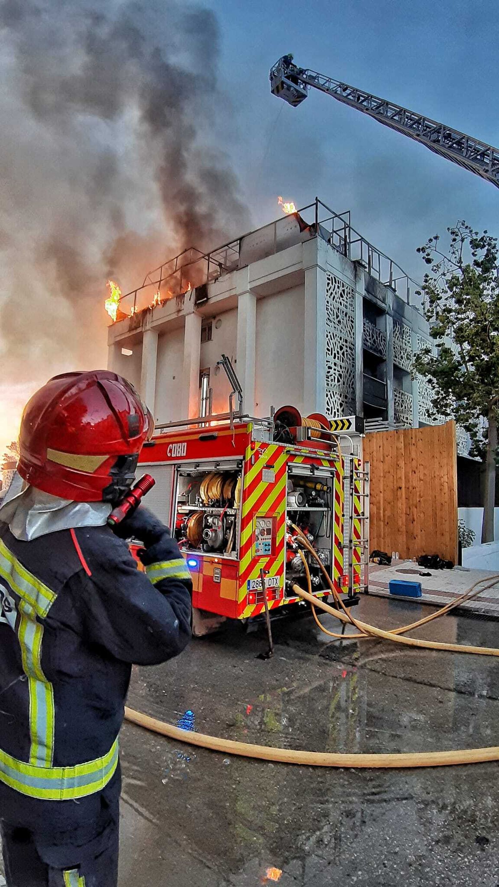 Incendio en el hotel Sisu de Marbella