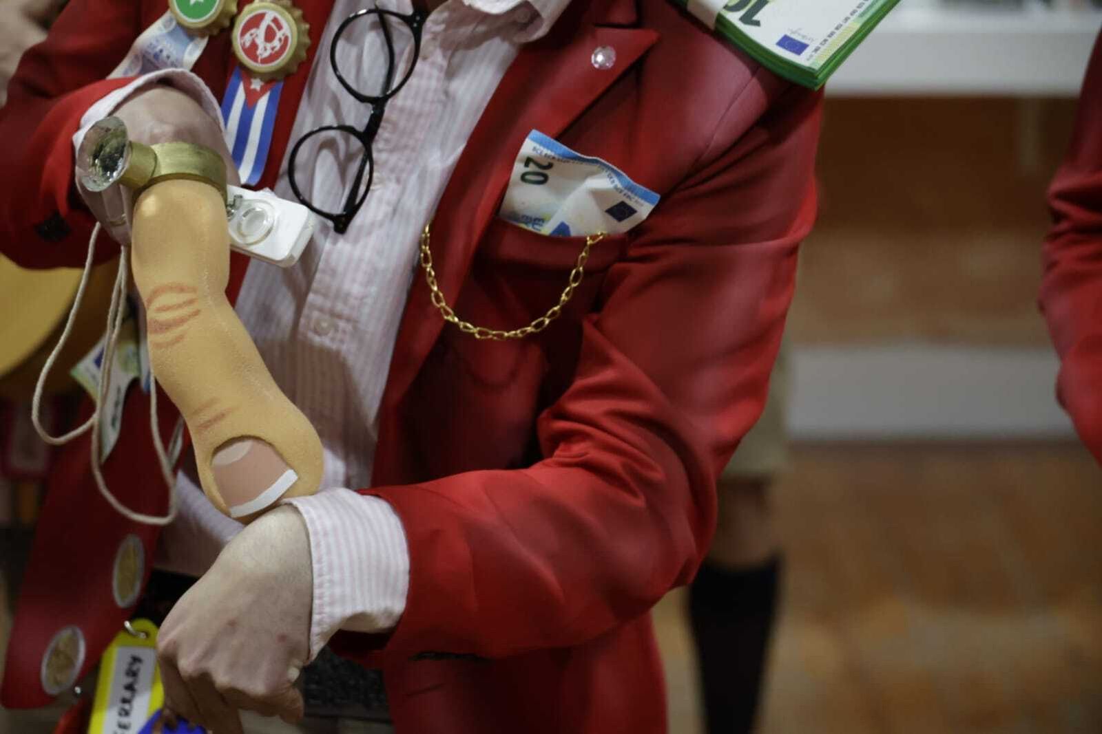 Chirigota 'Los jefes de Cádiz' en camerinos