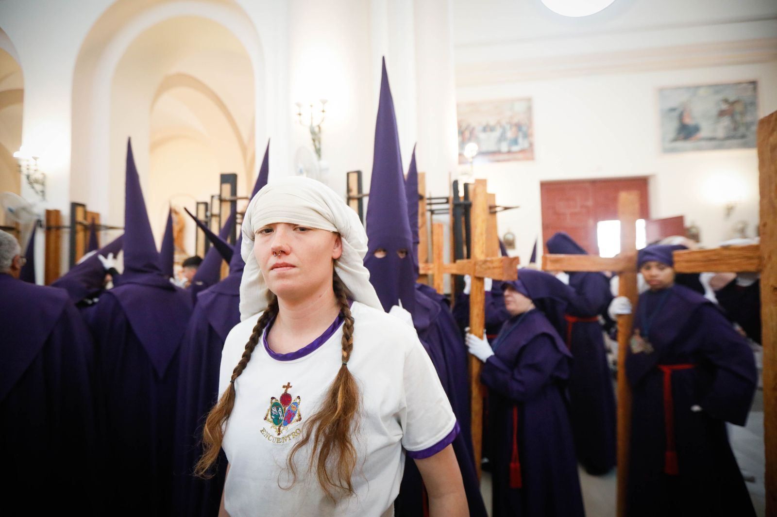 La procesión del Encuentro, en imágenes