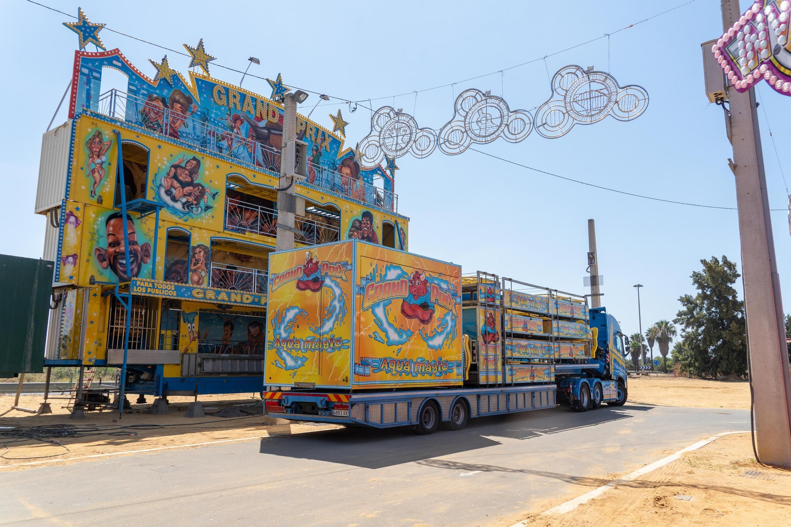 Imágenes de las Fiestas Colombinas días antes de su inauguración