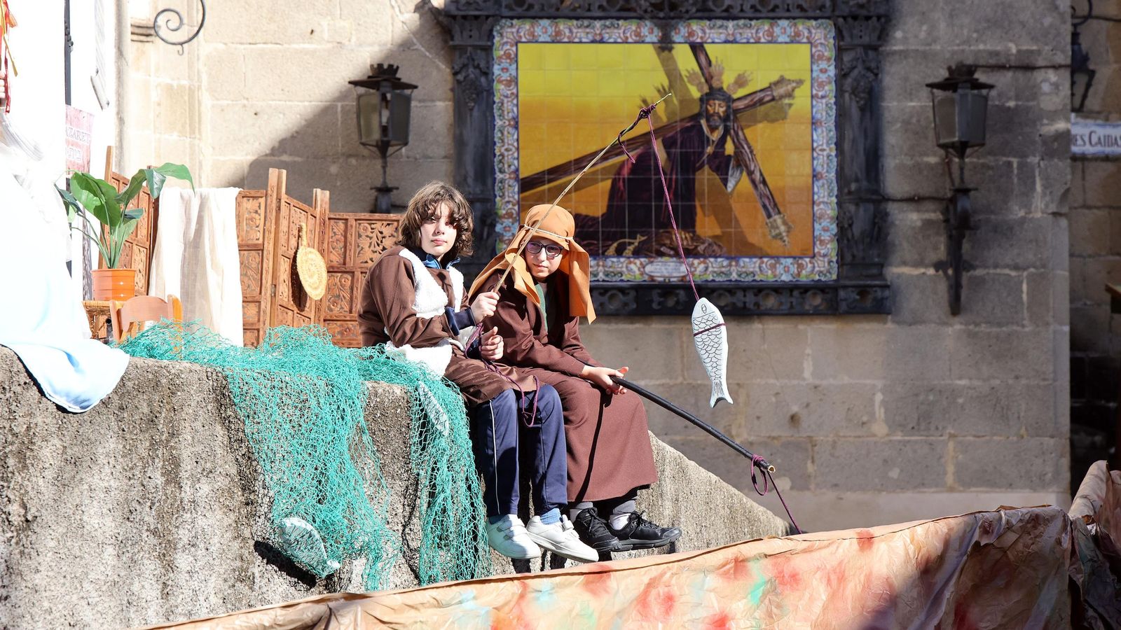 Imágenes del Belén Viviente de la plaza San Lucas en Jerez