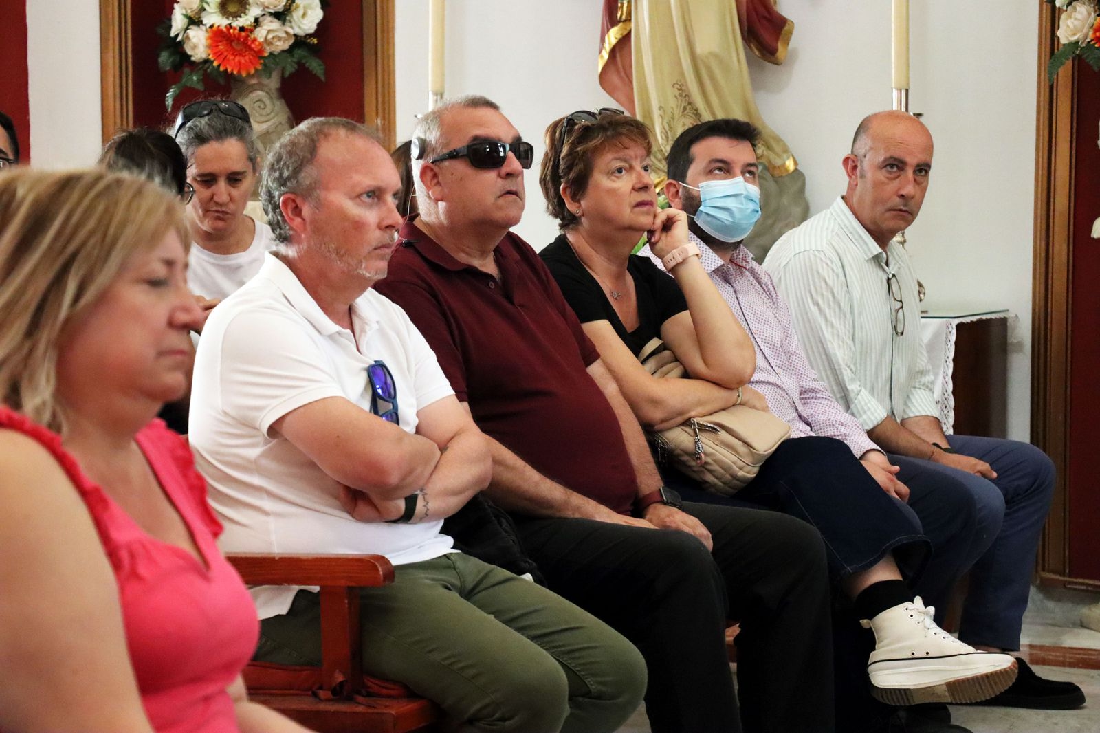 Visita guiada de la ONCE a la Hermandad de Emigrantes de Huelva, en imágenes