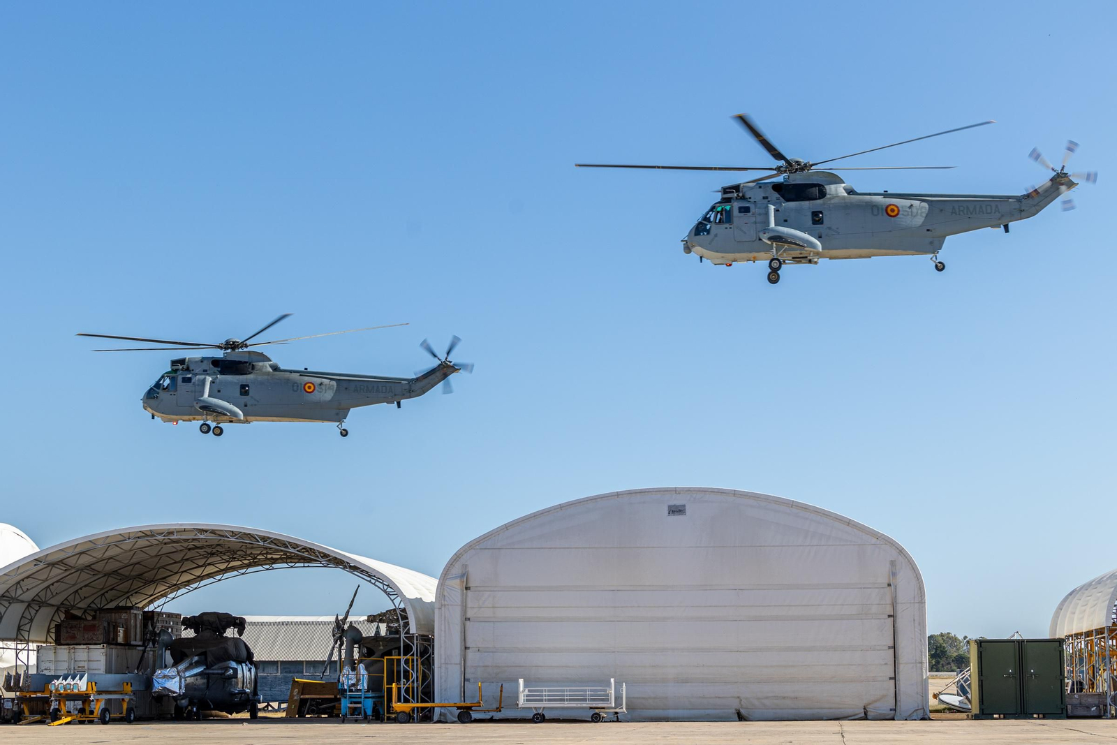 Imágenes de la Despedida del Sea King de la quinta escuadrilla