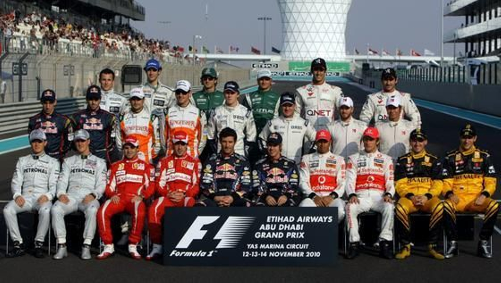 Foto de familia de los pilotos.

Foto: AFP Photo