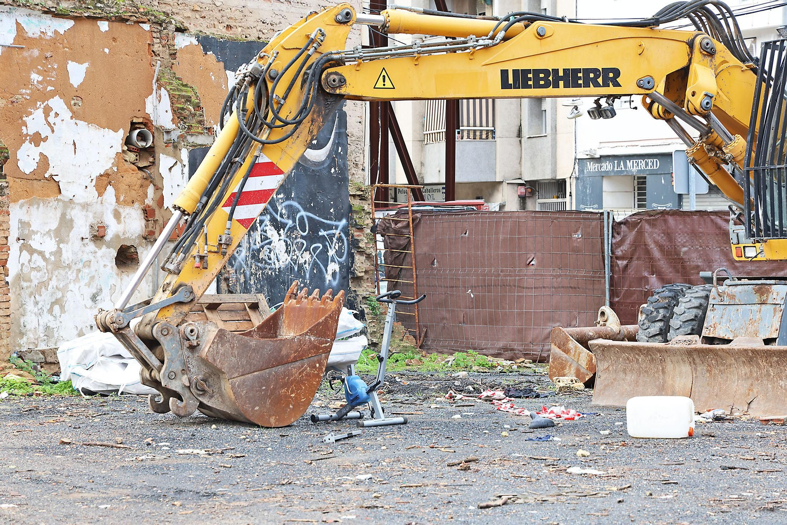 Así se encuentran las obras del entorno del antiguo mercado de La Merced