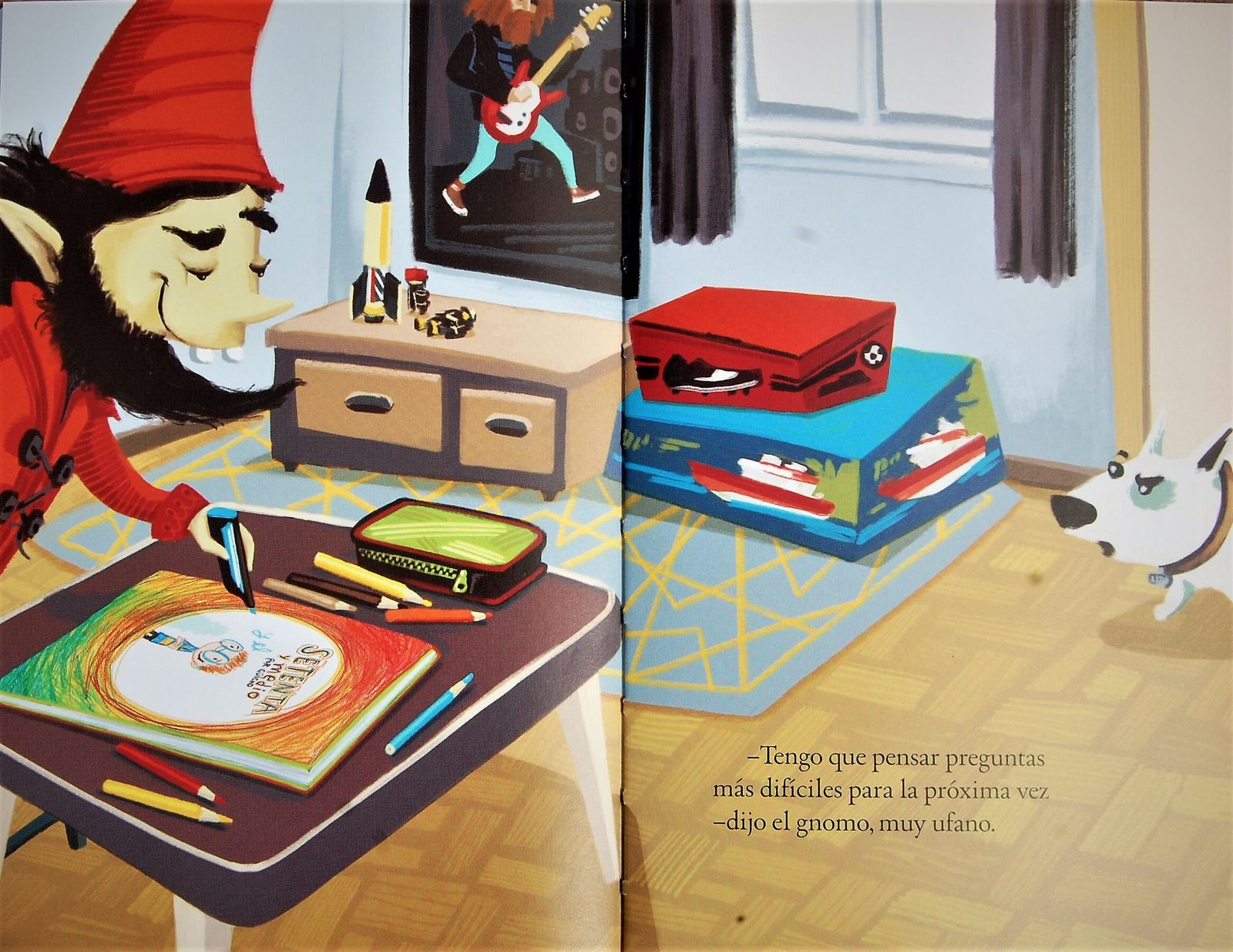 Una de las páginas del libro 'Setenta y medio'.