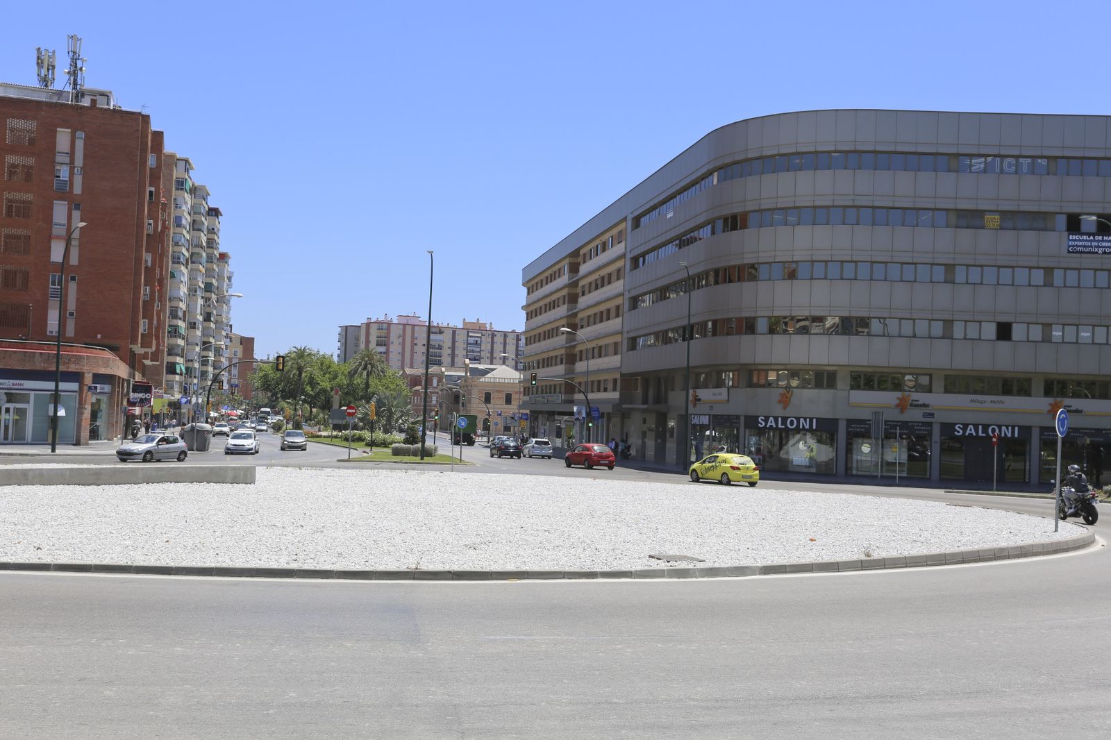 La Plaza de la Solidaridad en Málaga