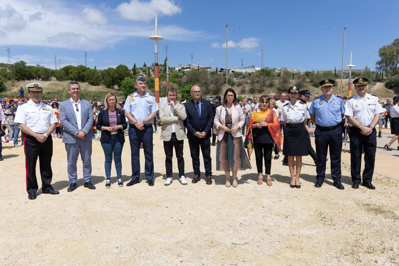 Exhibición de la Patrulla Aspa del Ejército del Aire y del Espacio con motivo del 1.200 aniversario de la capitalidad de Jaén