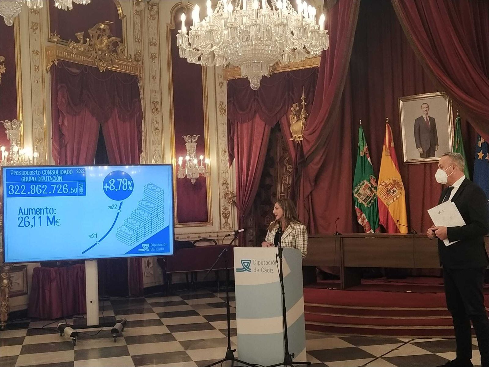 La presidenta de la Diputación de Cádiz, Irene García, presenta los presupuestos