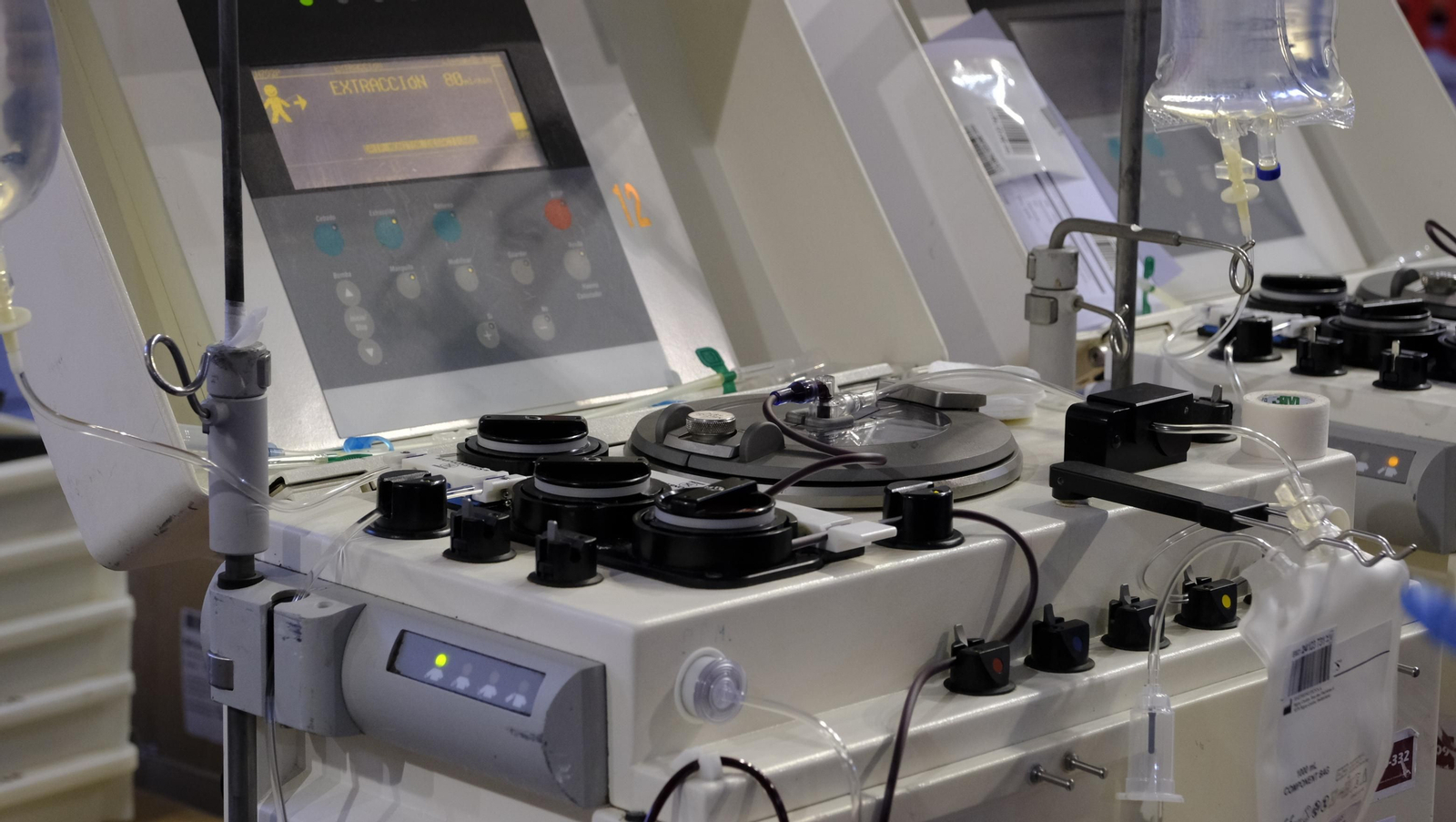 Imágenes de la donación colectiva de sangre y plasma en el Pabellón Rafael Florido