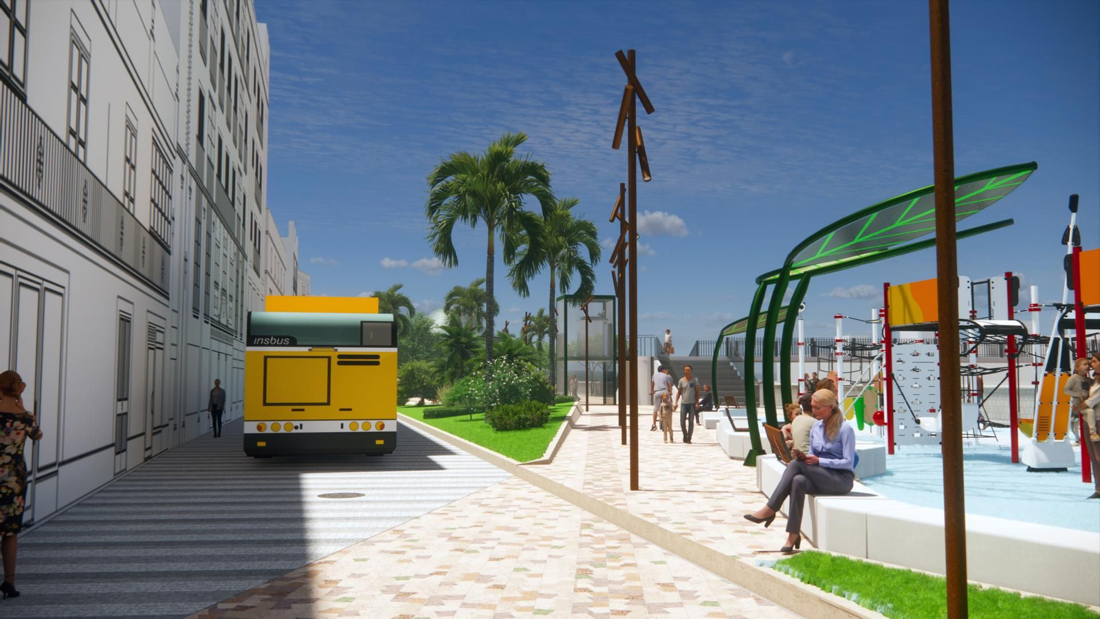 Proyección de lo que sería la nueva Alameda del Río.