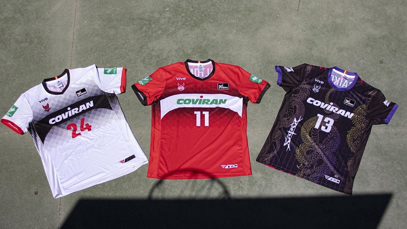 Las tres equipaciones del Covirán Granada 2024/2025