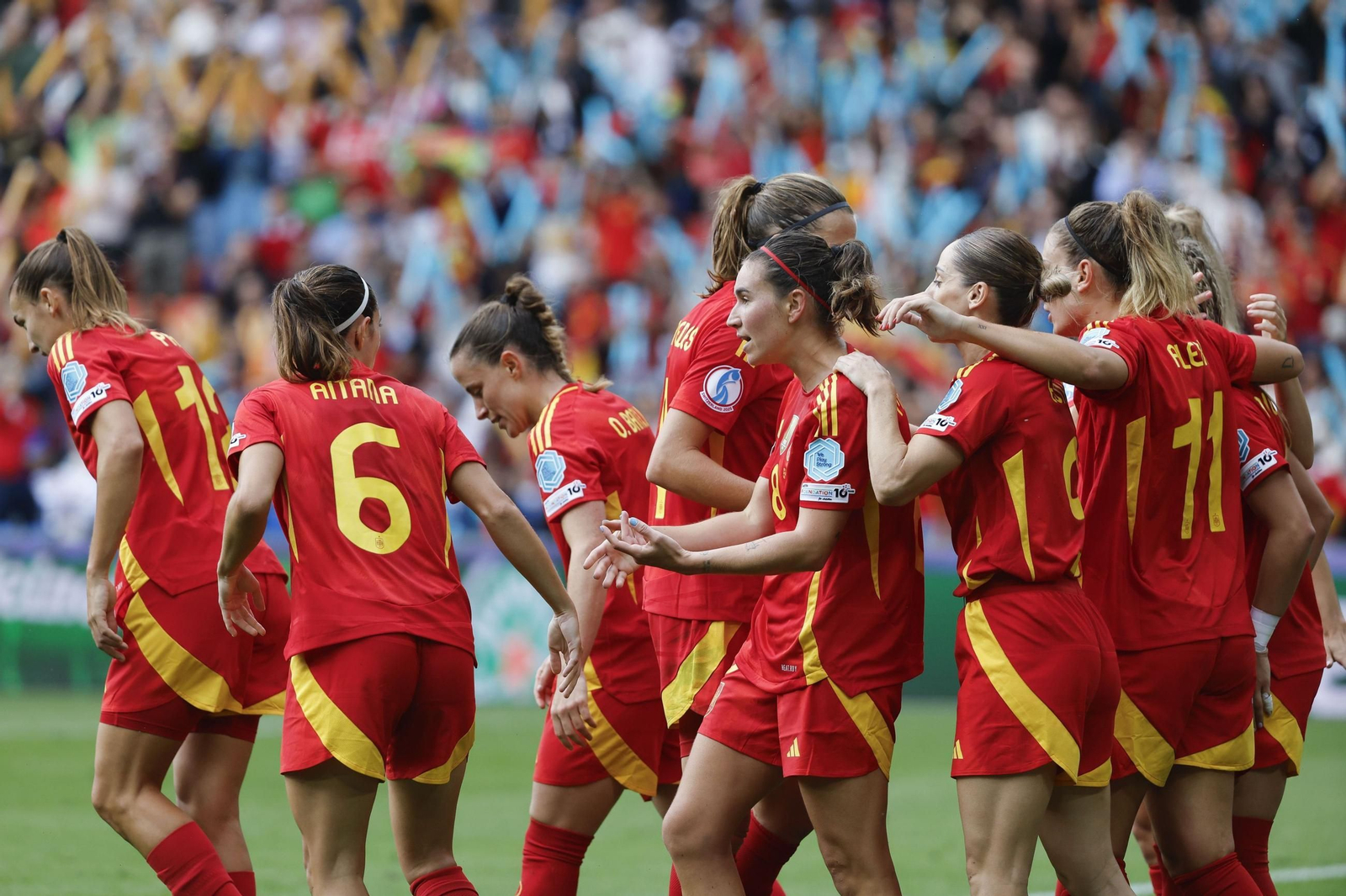 Las mejores imágenes de la final España - Inglaterra de la Eurocopa femenina