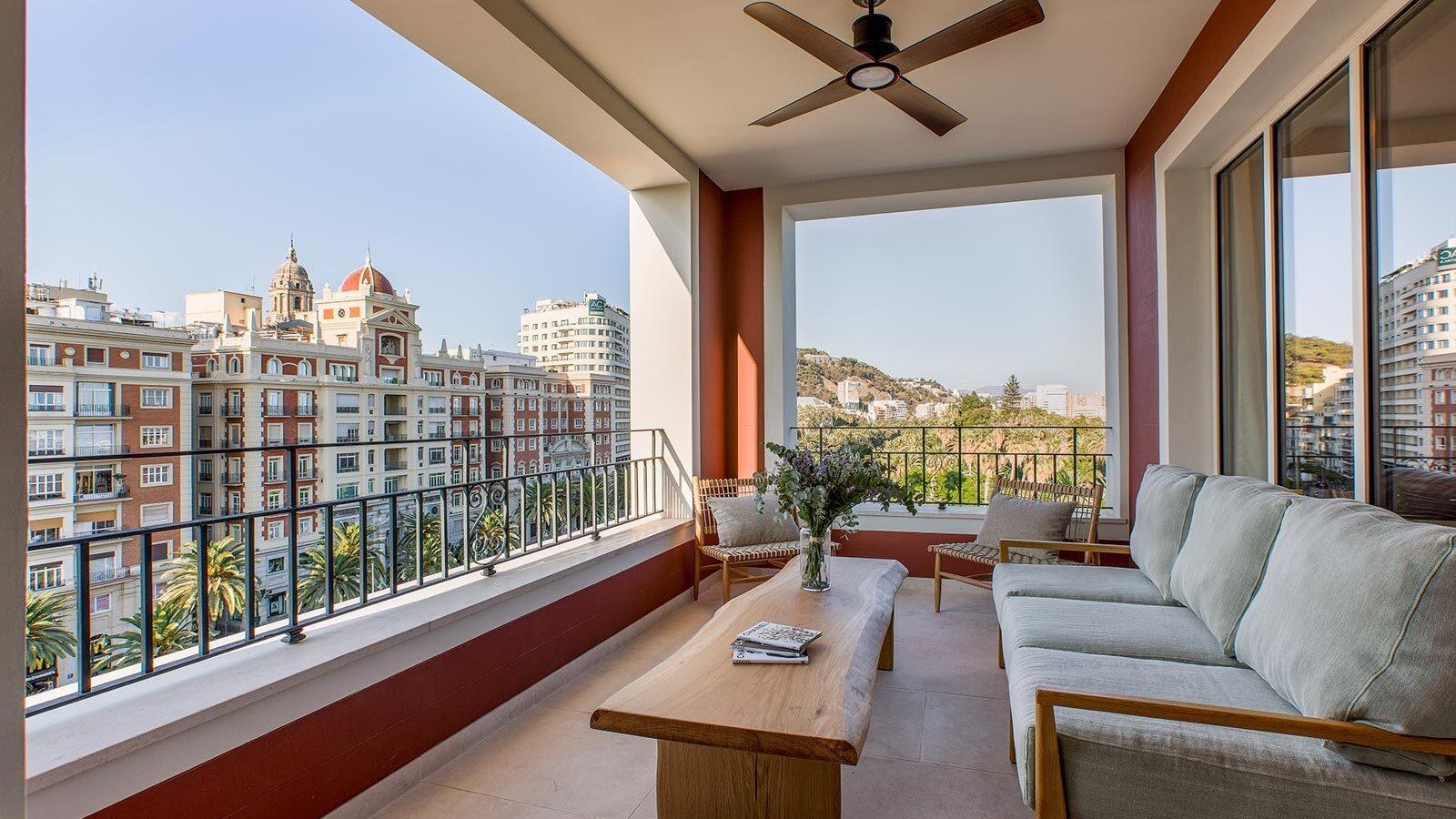 Una de las terrazas del hotel