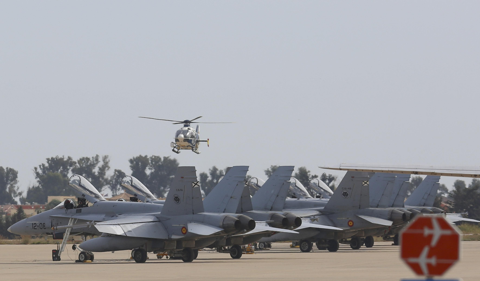 Las fotos de los cazas del Ejército del Aire en Málaga