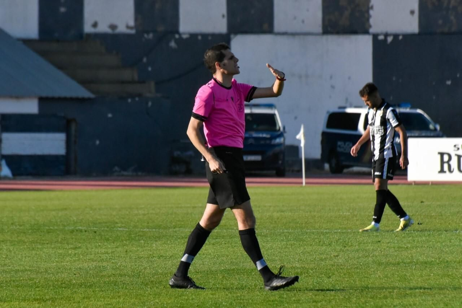 El trencilla zamorado Carlos Pérez Álvarez, el sábado en La Línea