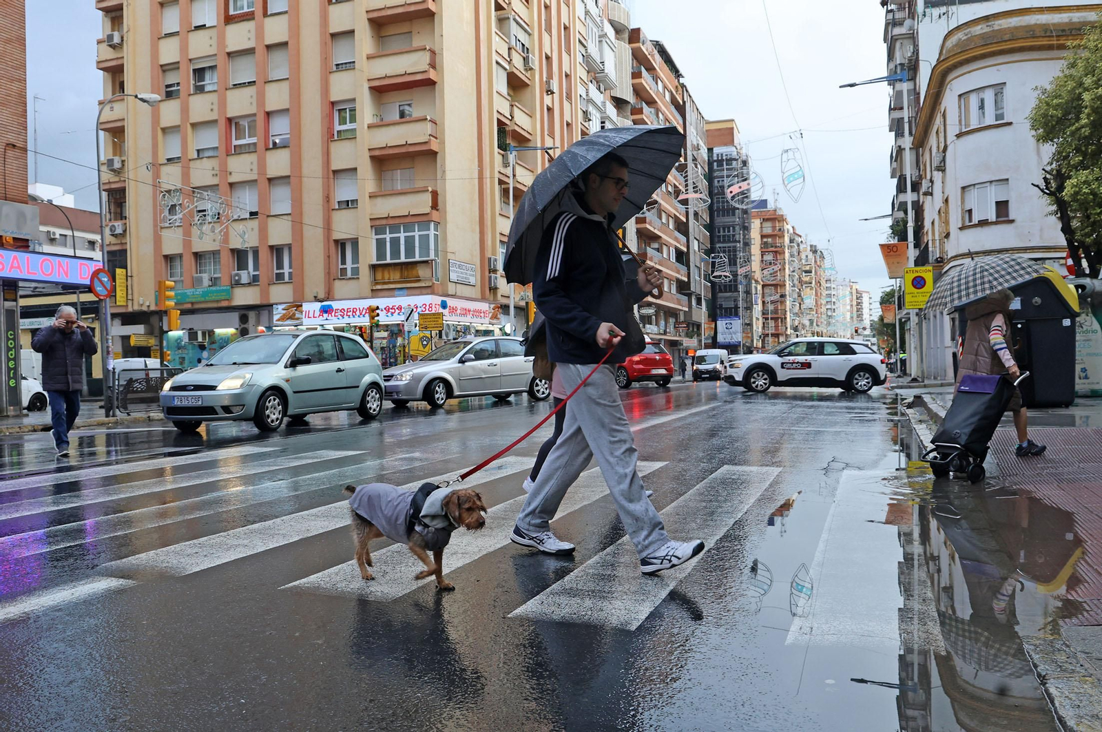 Imágenes del paso de la DANA por Huelva en la mañana del viernes