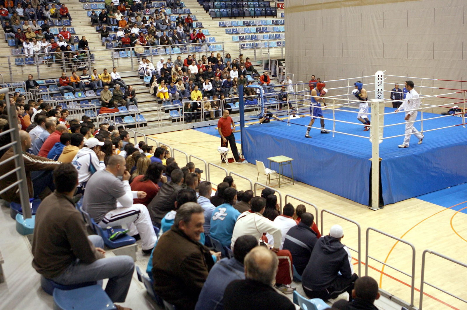 Velada de boxeo celebrada hace algún tiempo en el Palacio de Deportes de Huelva.