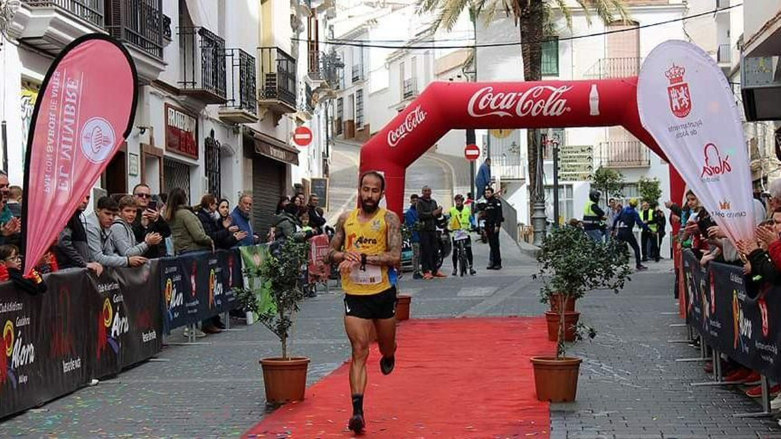 Antonio Jesús Aguilar en la Media Maratón de Álora Antonio Jesús Aguilar en la Media Maratón de Álora