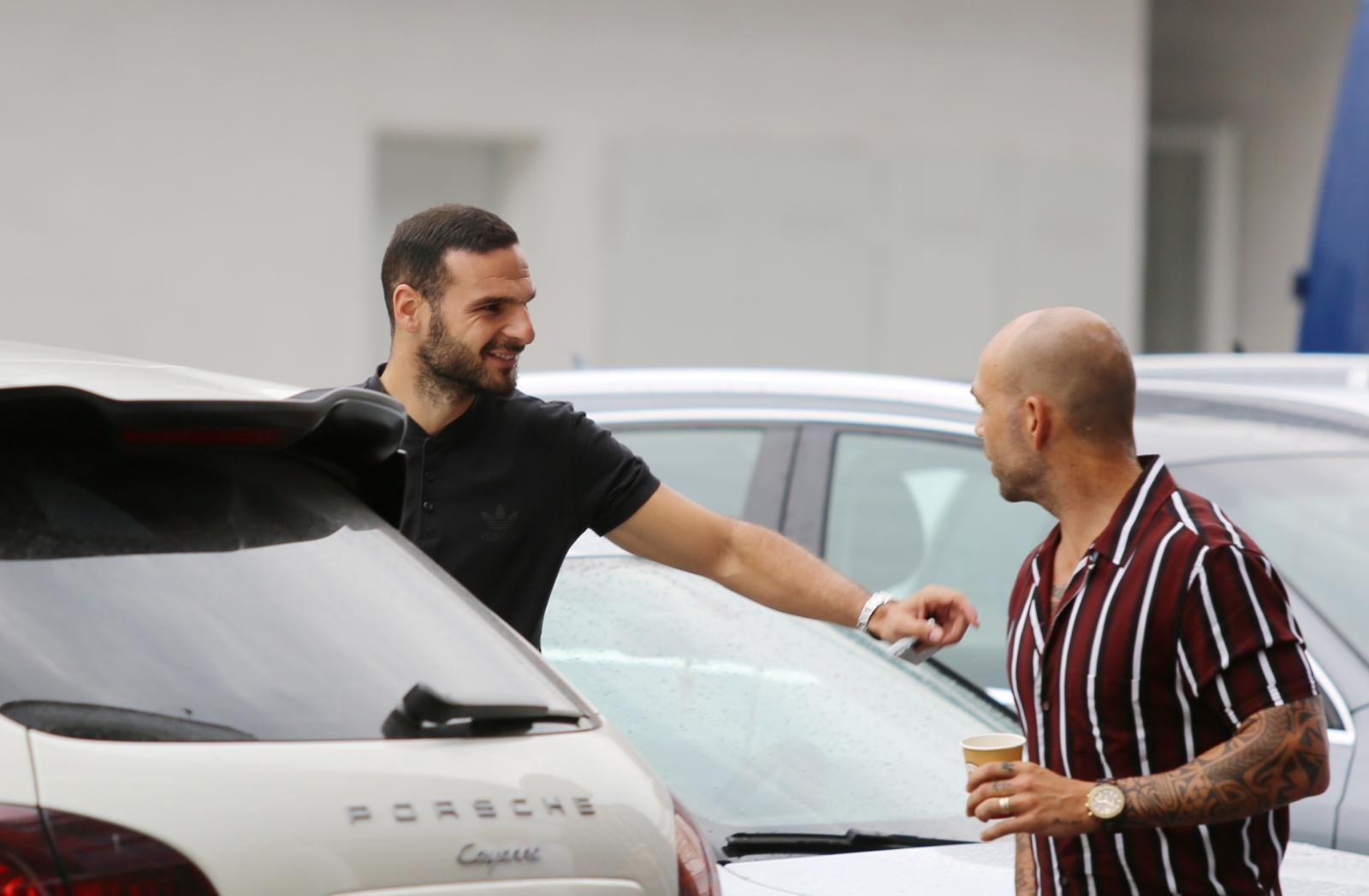 Lombán, con Manolo Gaspar.