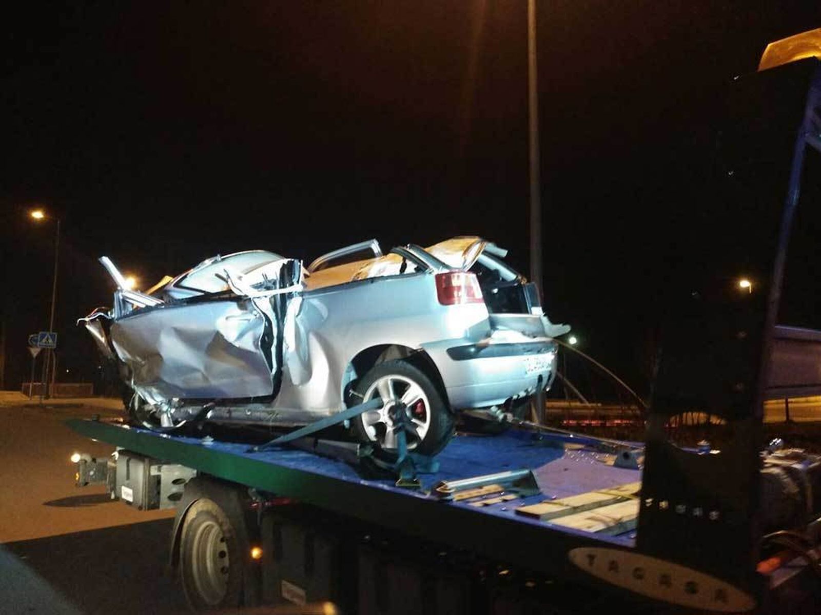 Estado en que quedó el vehículo tras el siniestro.