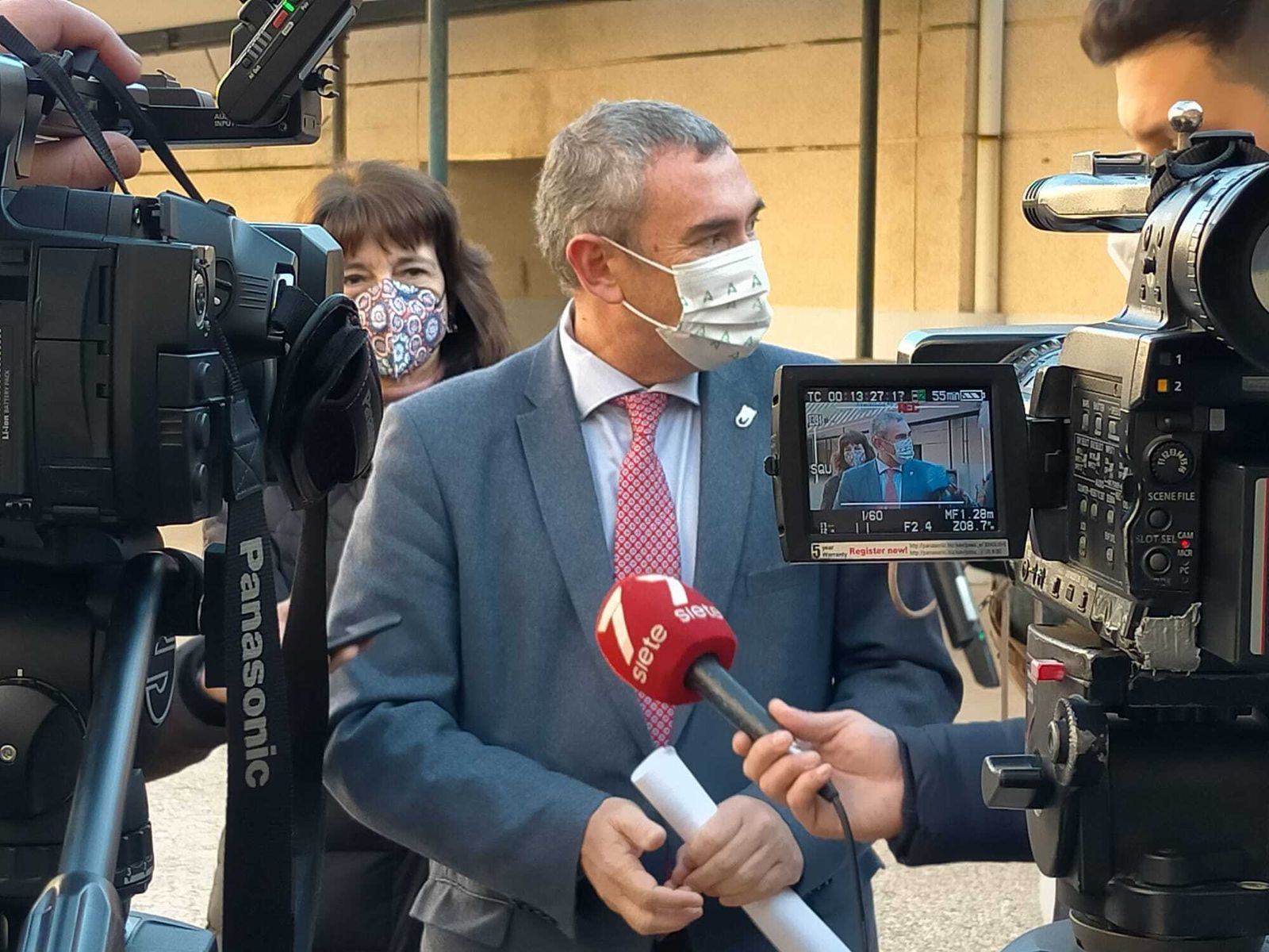El delegado Miguel Andreu en la rueda de prensa de esta mañana en Cádiz.
