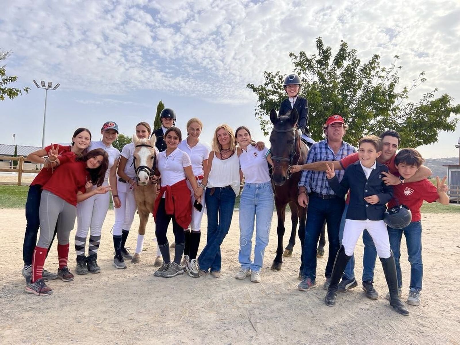 El equipo del Dressage, en Los Quintos