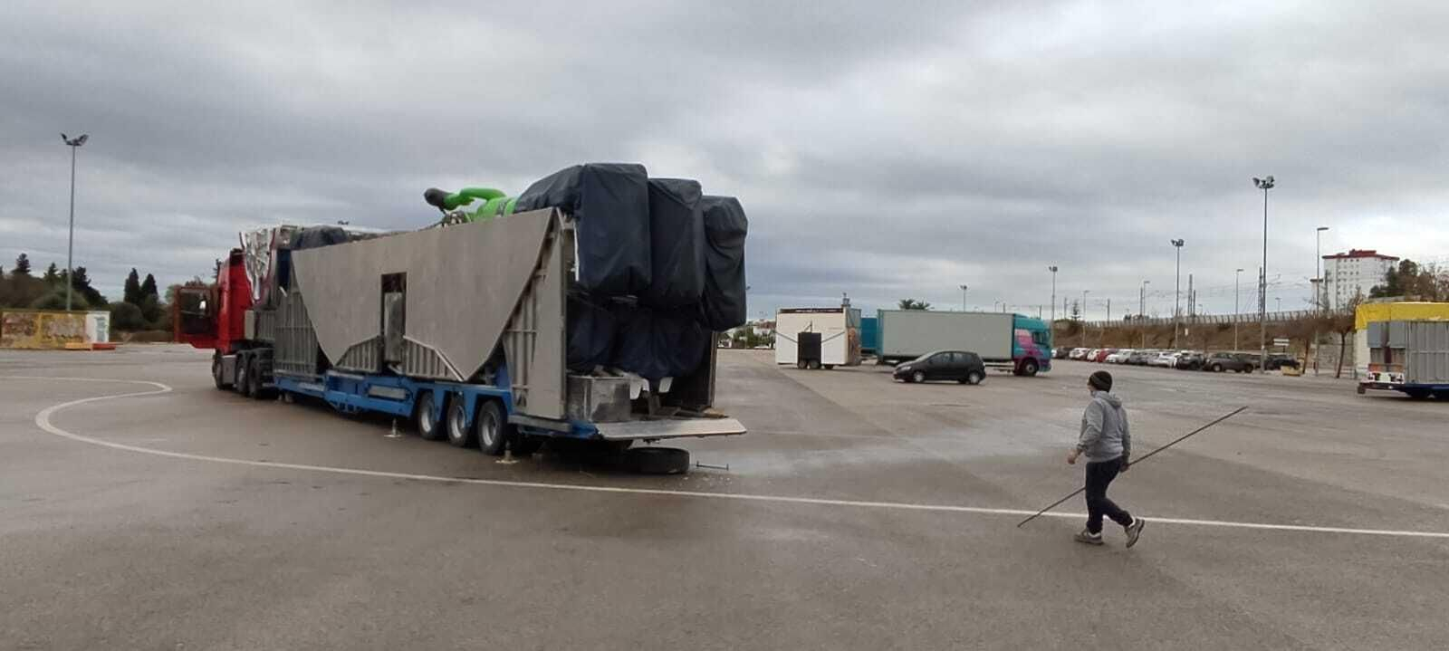 Primeras atracciones del parque que se instalará junto al Hontoria