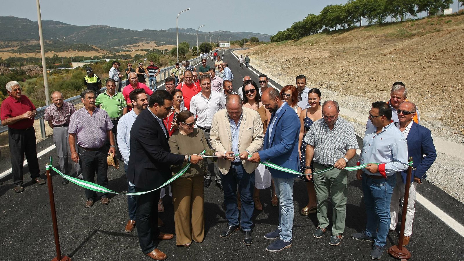 La reapertura del acceso este a Los Barrios, en julio de 2018.
