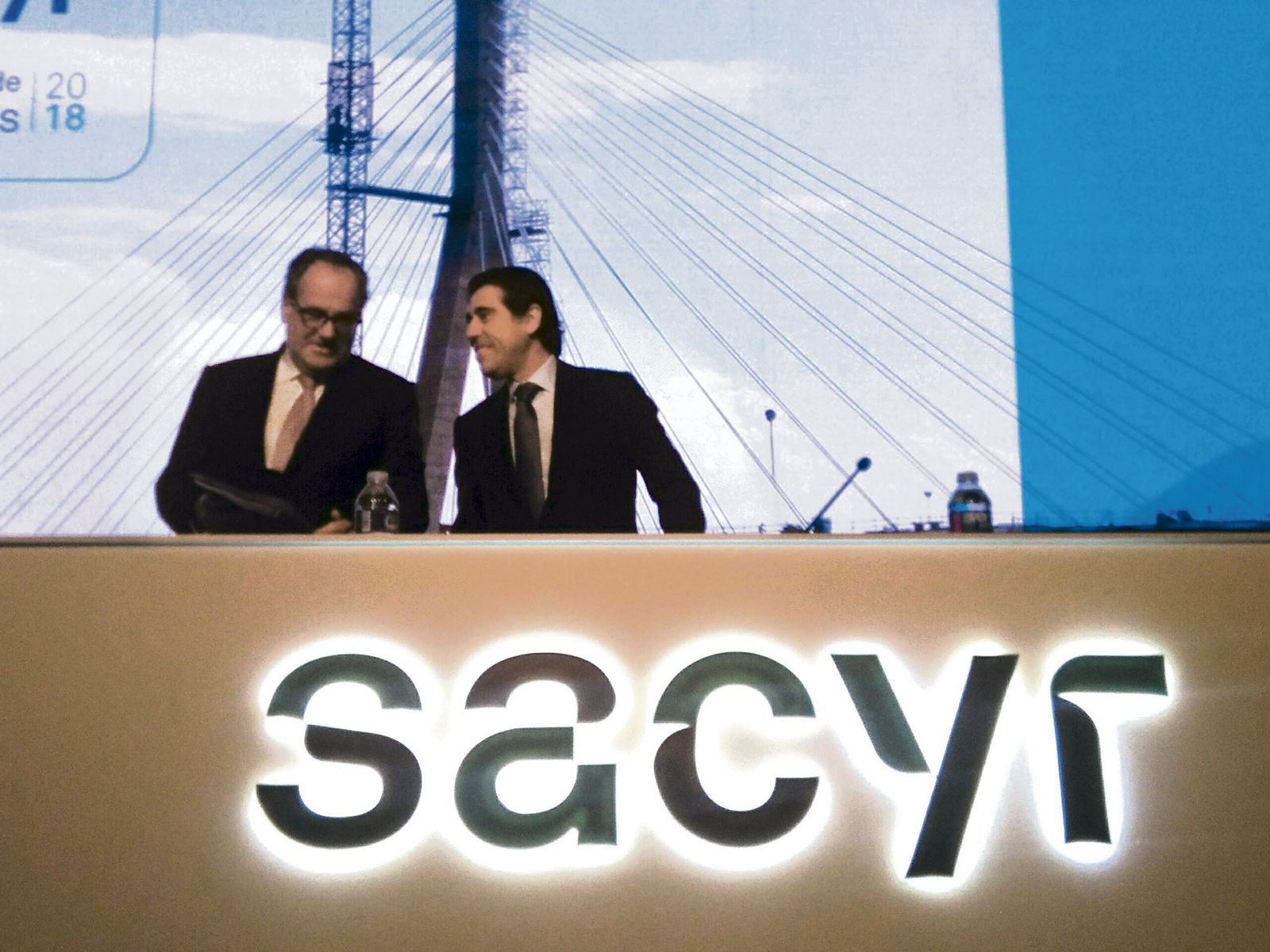 Imagen de archivo de Manuel Manrique en una junta de Sacyr.