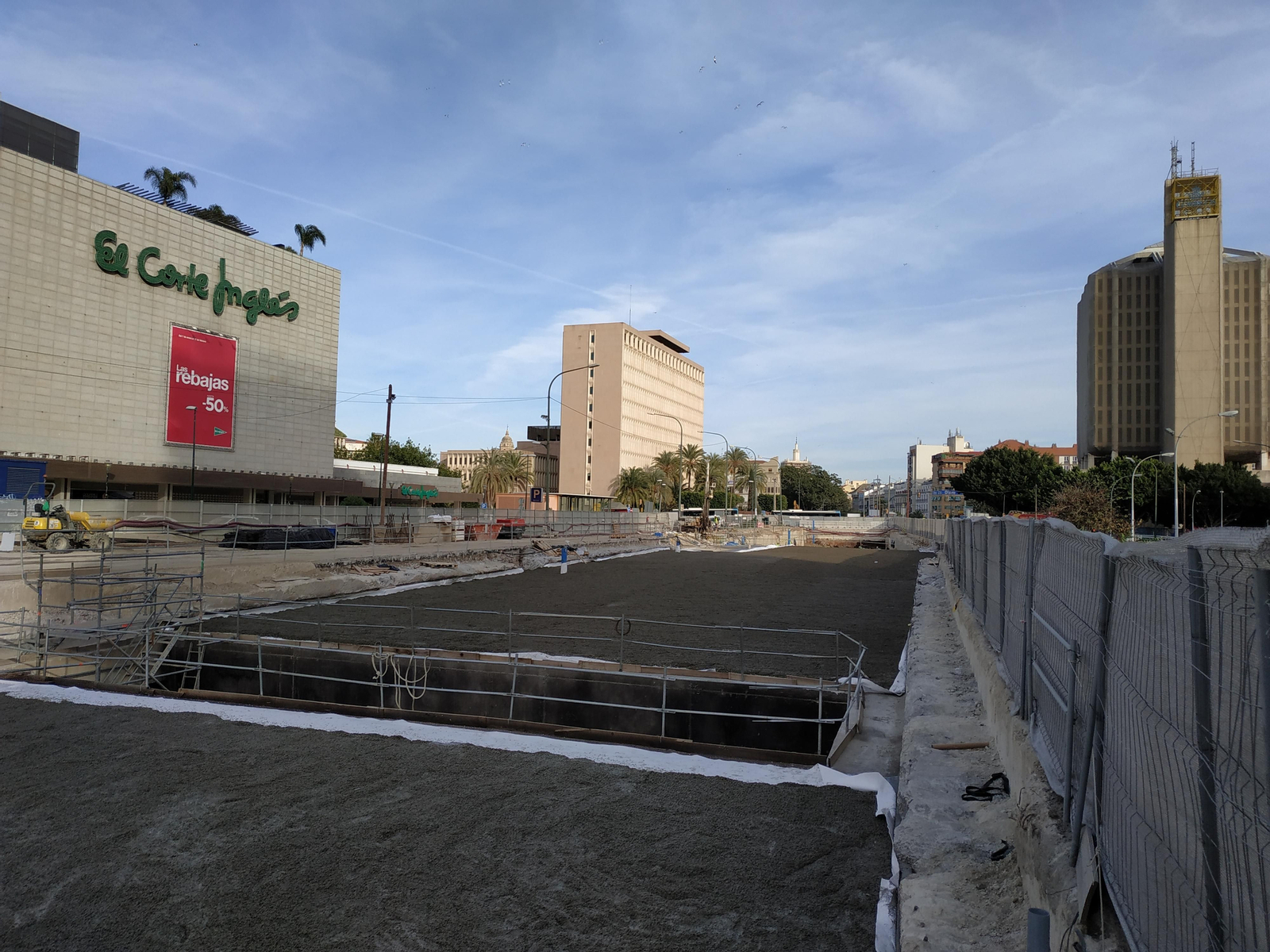 Fotos de la excavación arqueológica en la obra del Metro de Málaga