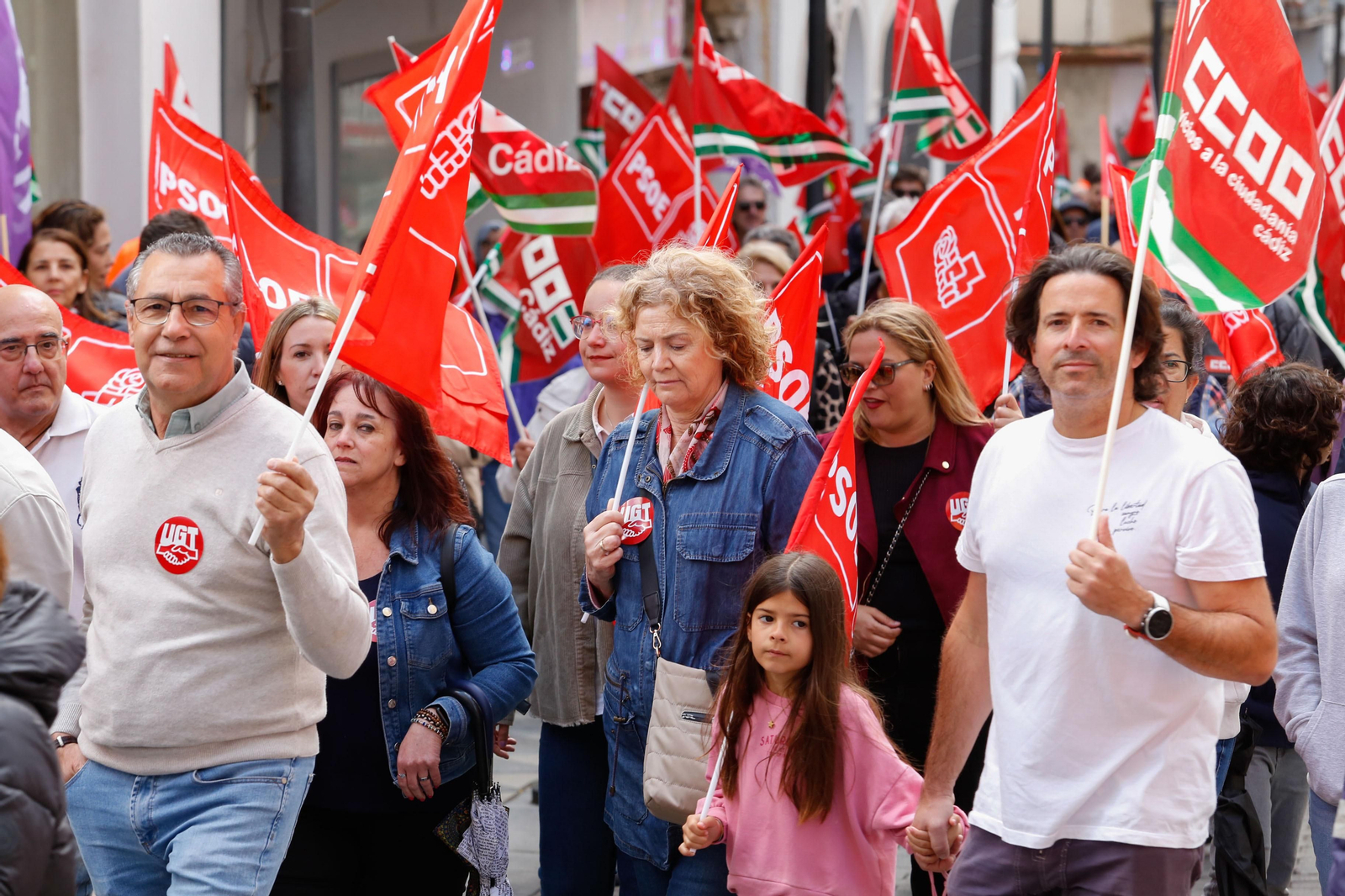 Fotos de la manifestación del Primero de Mayo en Algeciras