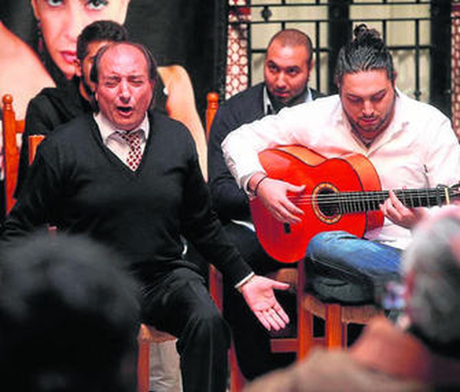 Un momento de la presentación del disco de El Calli, en el CAF.