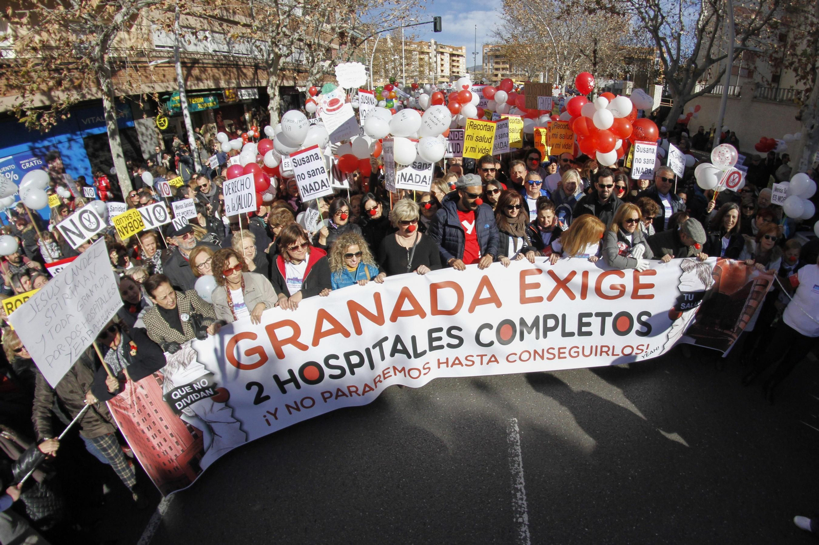 La marea blanca, en Granada
