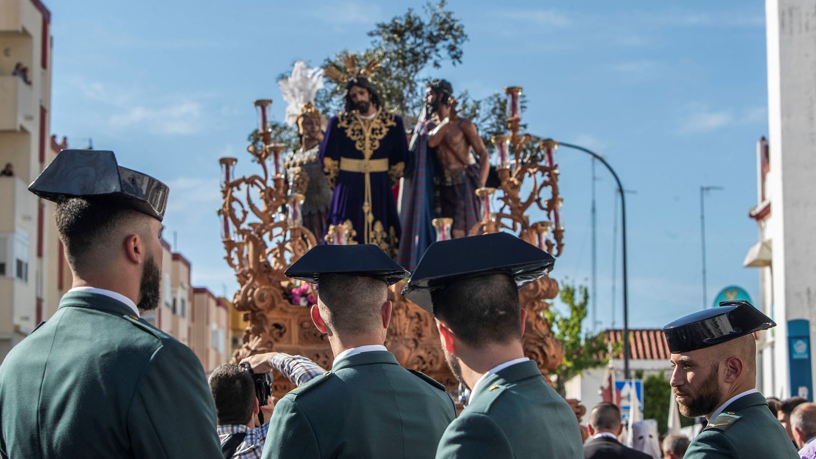 Prendimiento, a su salida desde la iglesia del Parque.