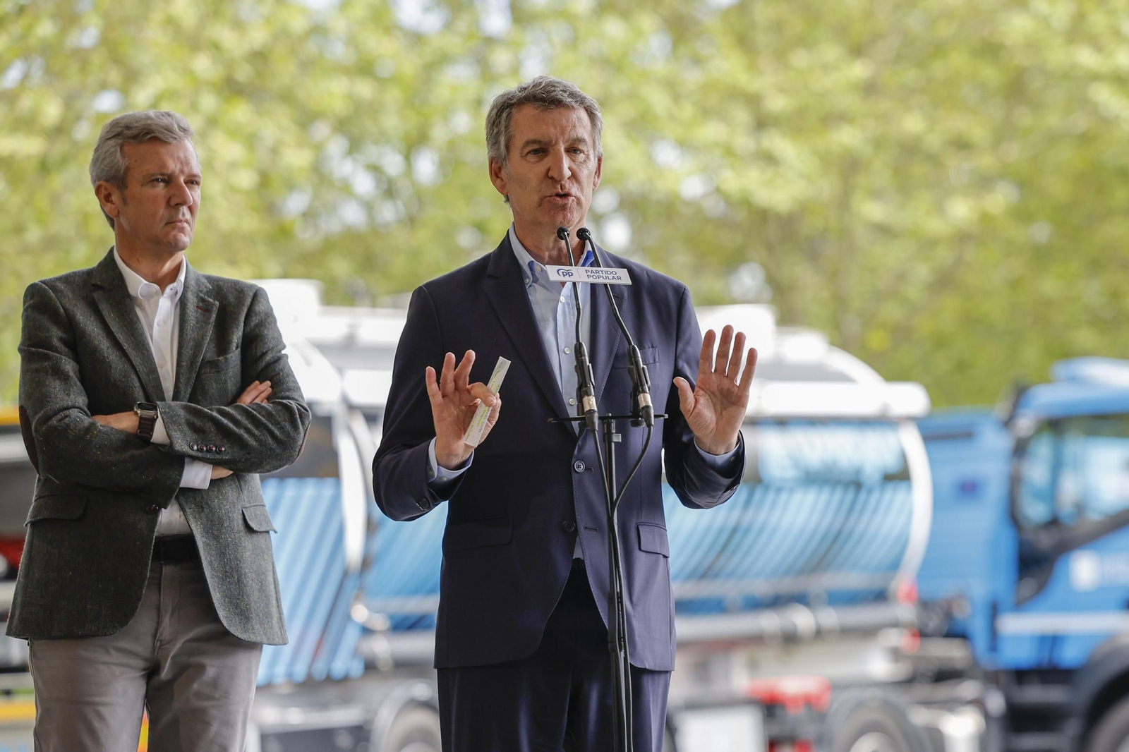 El presidente del PP, Alberto Núñez Feijóo, pide una auditoria internacional sobre el apagón.