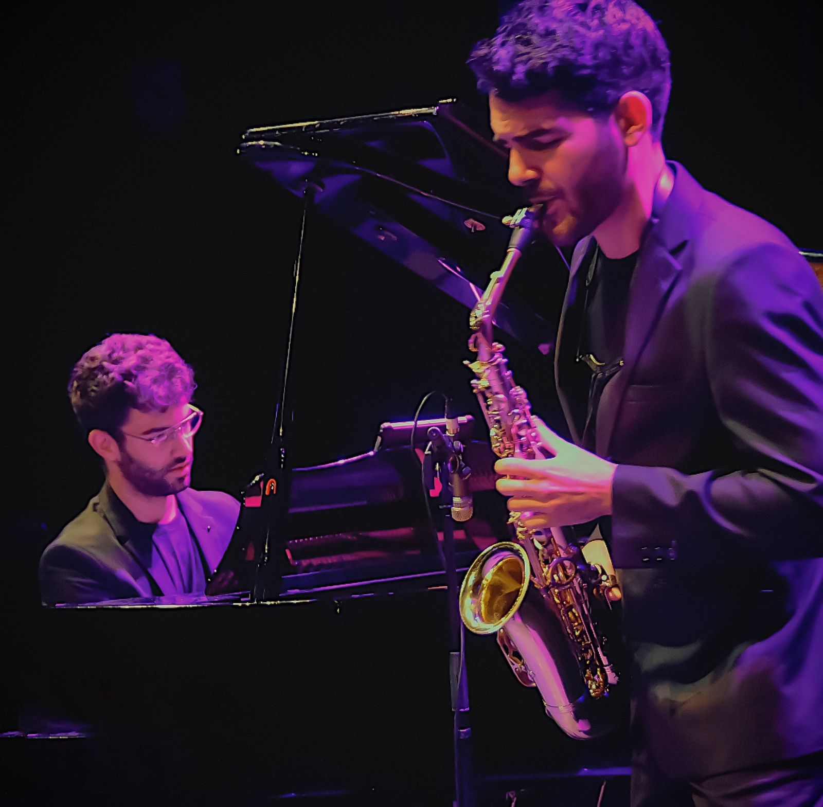 Los músicos Manu Brazo y Pepe Fernández.