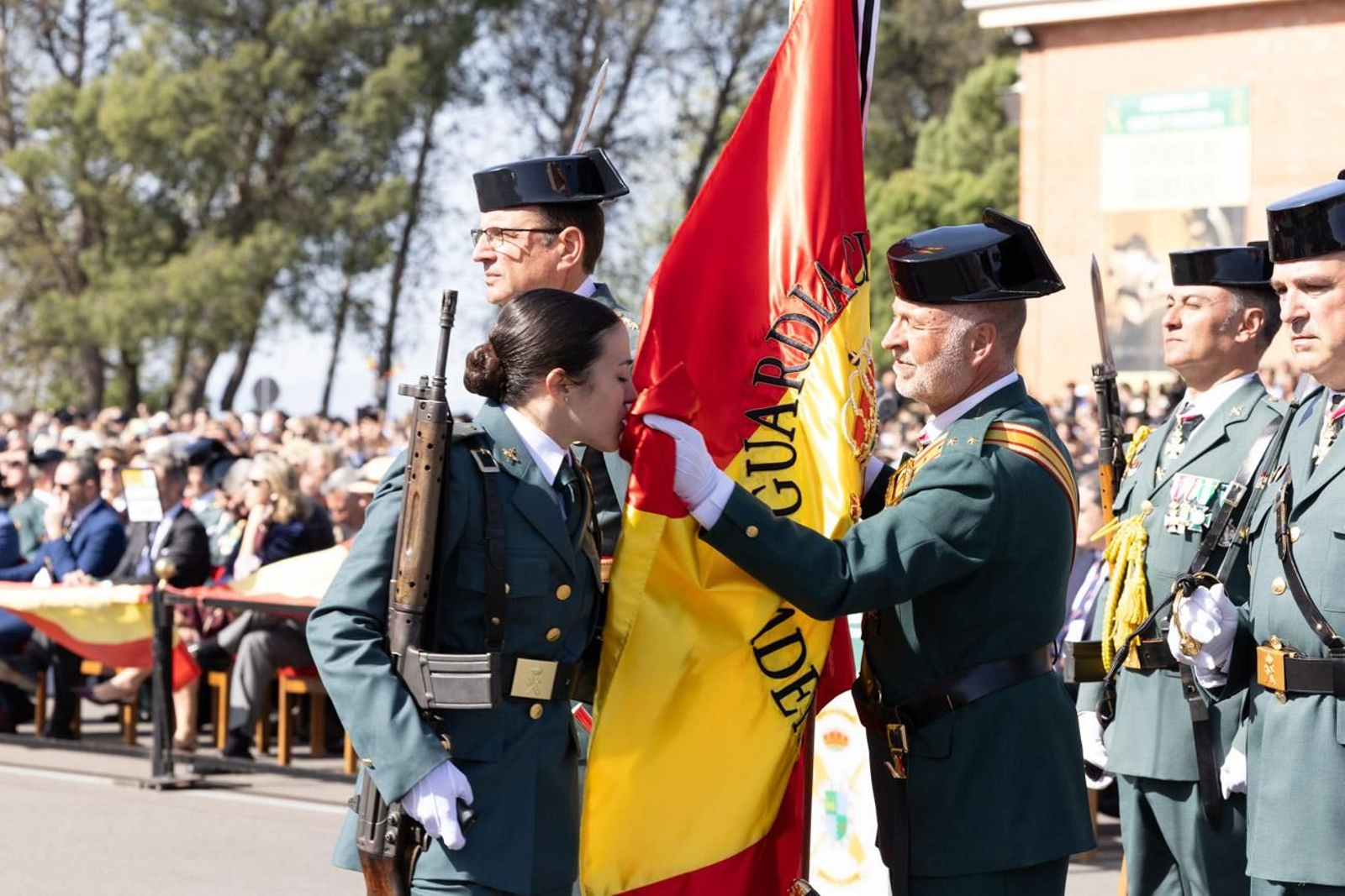 Acto de jura de bandera de la 130ª promoción de guardias civiles de la Academia de Baeza