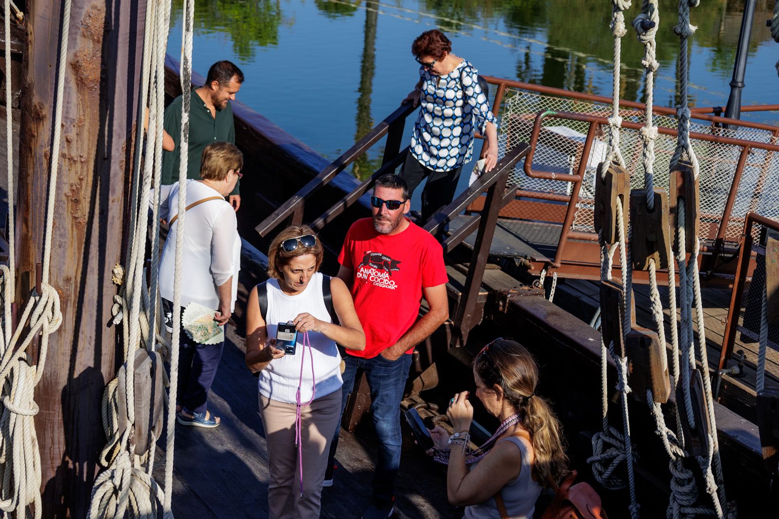 Las imágenes del Muelle de las Carabelas este 12 de octubre