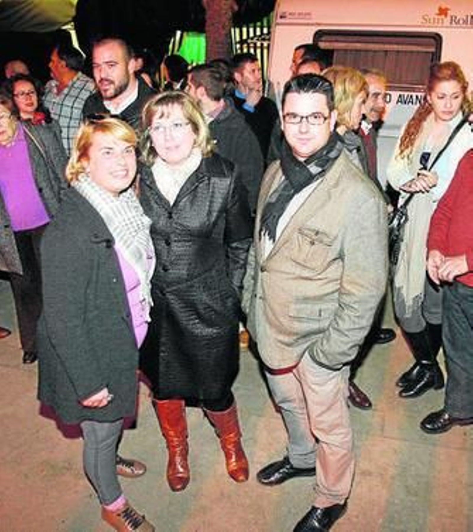 García, en un acto de apoyo para que Belmez cobre el Miner.