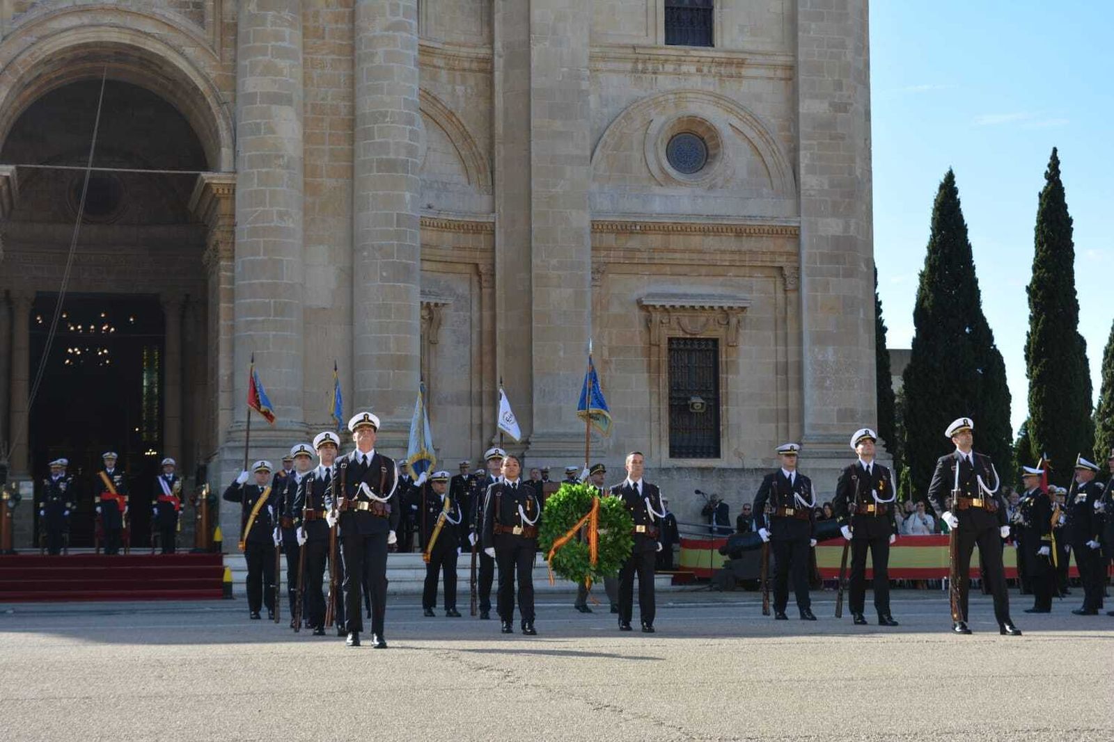 Jura de bandera en la Escuela de Suboficiales de San Fernando