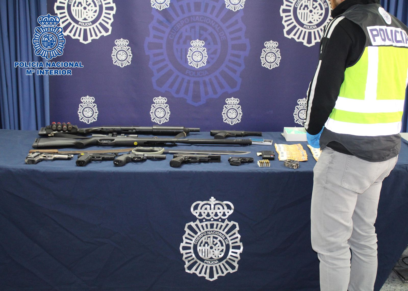 Armas intervenidas en Los Pajaritos.