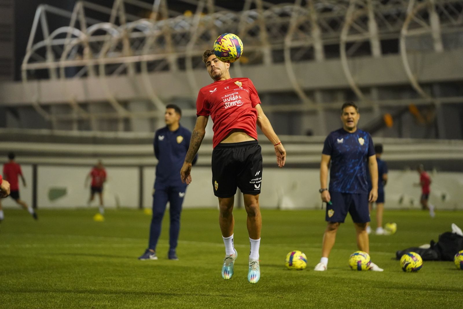 El primer día del Almería en Riad, en imágenes