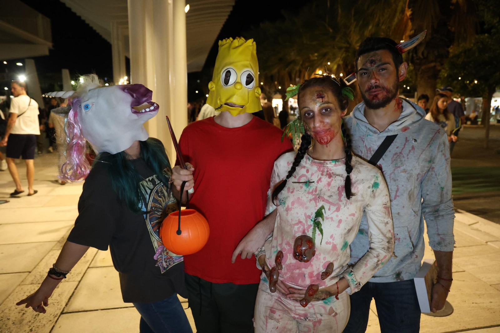 La noche de Halloween en Málaga, en imágenes