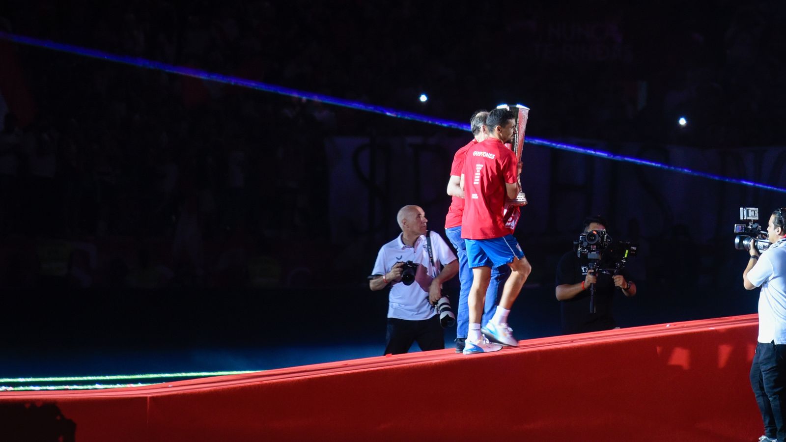 La celebración del Sevilla en el Ramón Sánchez-Pizjuán, en imágenes