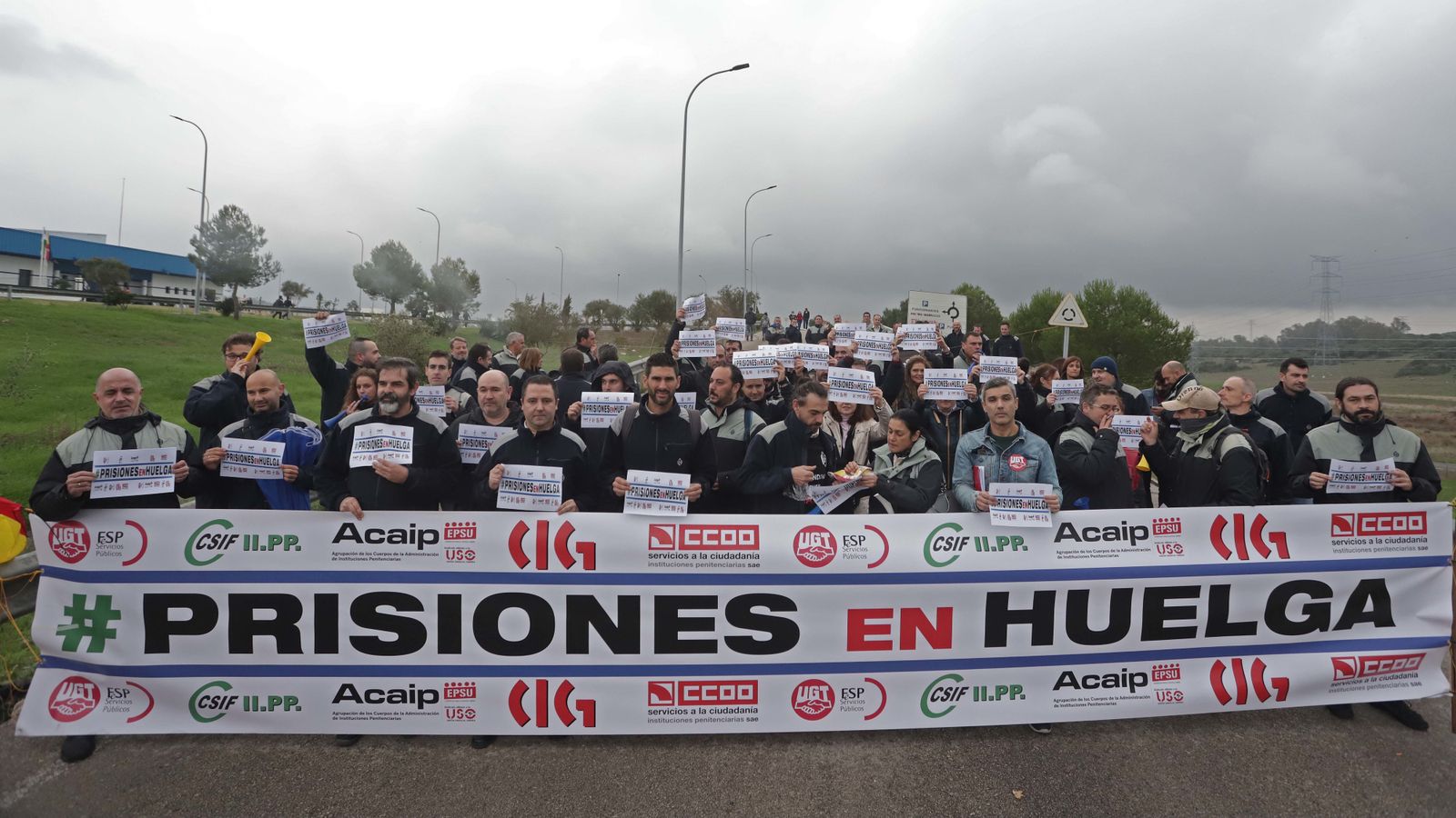 Funcionarios de Botafuegos en huelga