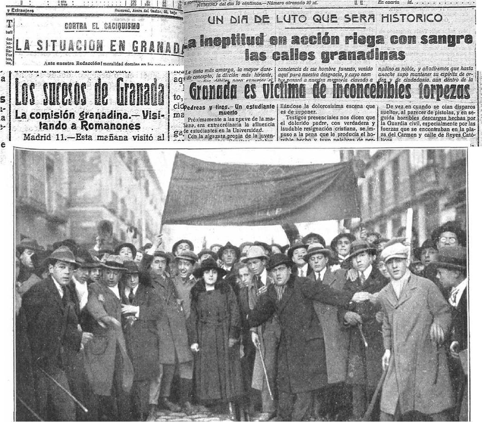 Comisión contra los sucesos en Granada.