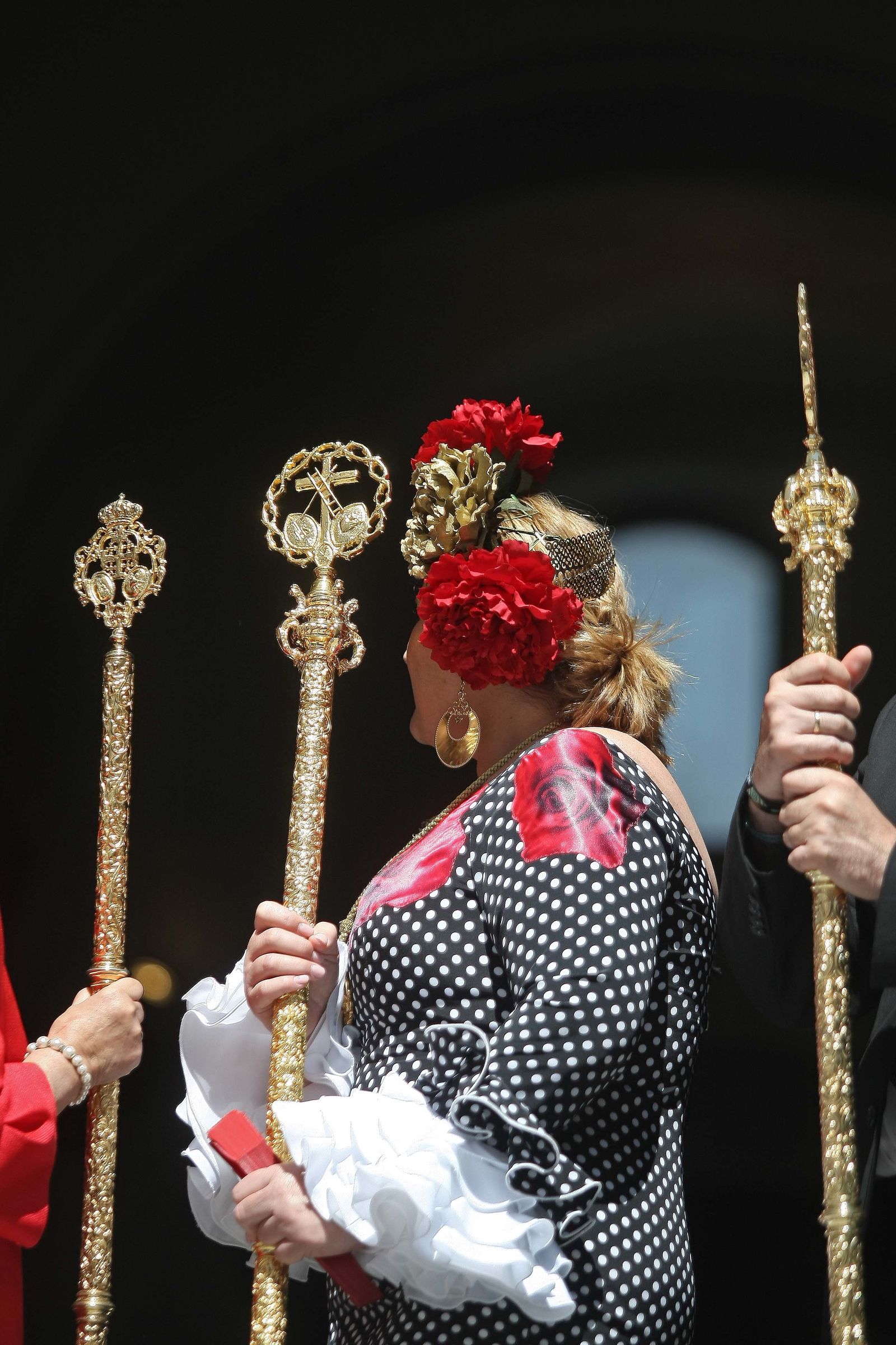 Procesión de San Isidro Labrador y la Virgen del Rosario en Los Barrios