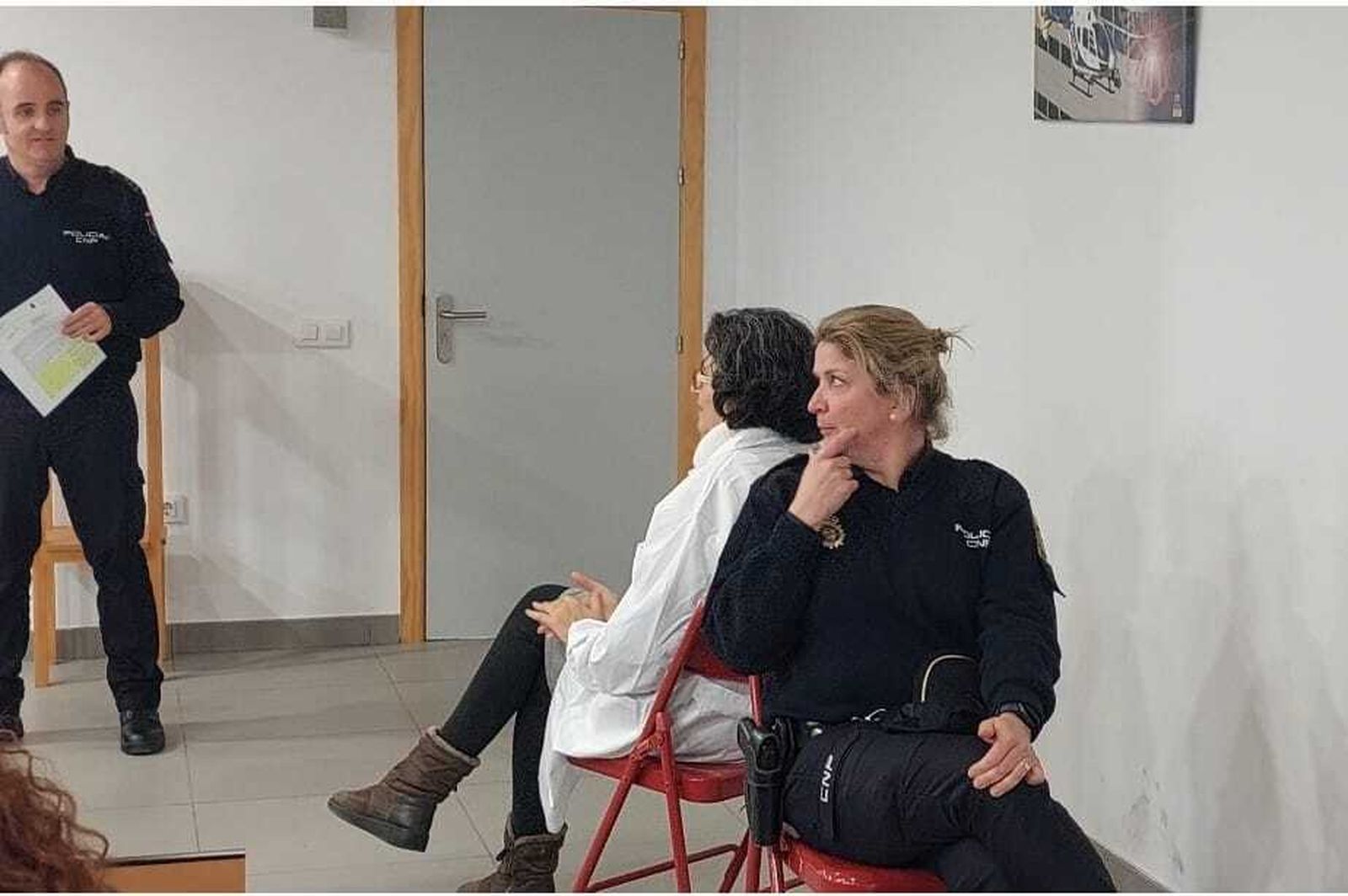 Un momento del taller práctico de comunicación estratégica frente a agresiones